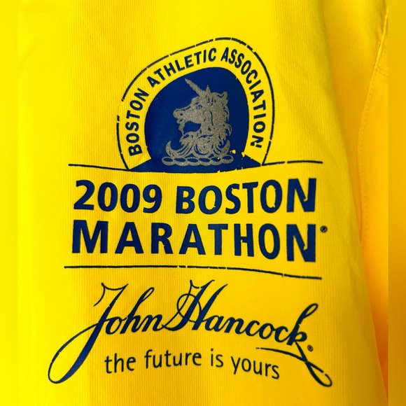 Adidas 2009 Boston marathon yellow warm up coat - Picture 4 of 5